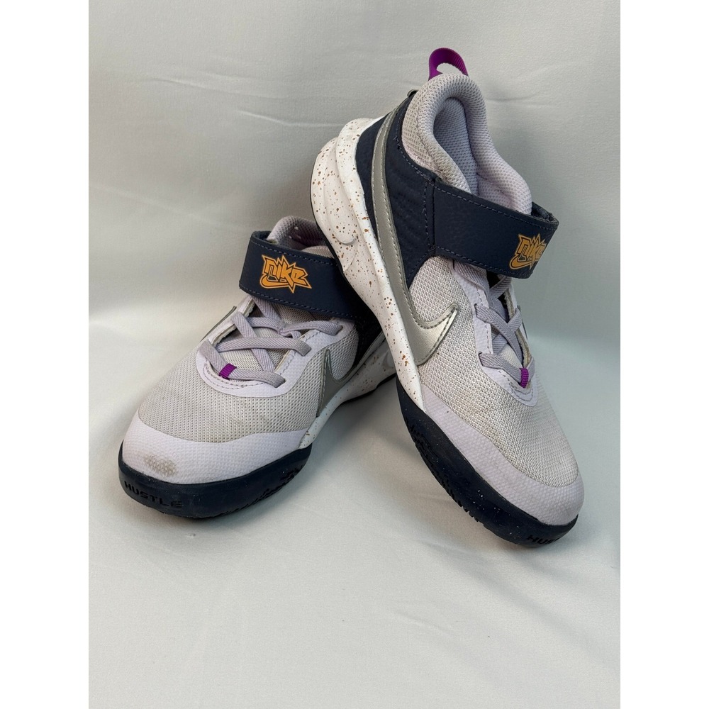 Nike‎ Hustle Quick 3 Lil Basketball Shoes Hook and Loop Strap Size 1.5Y